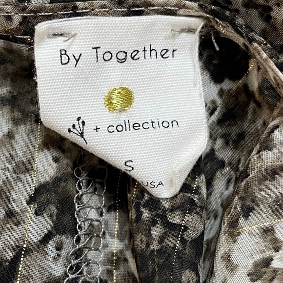 Anthropologie By Together Sz Small Black & White Snake Skin Print Long Cover Up - Picture 4 of 7